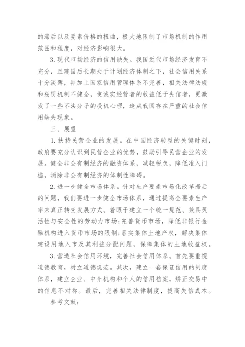 毛概中国经济建设与市场改革论文.docx