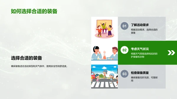 户外活动安全教育PPT模板