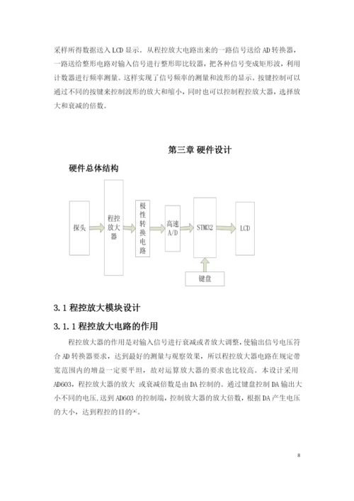 课程设计(论文)-基于STM32的简易数字示波器.docx