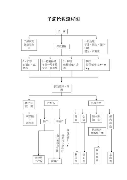 产后出血、子痫、羊水栓塞抢救流程图.docx