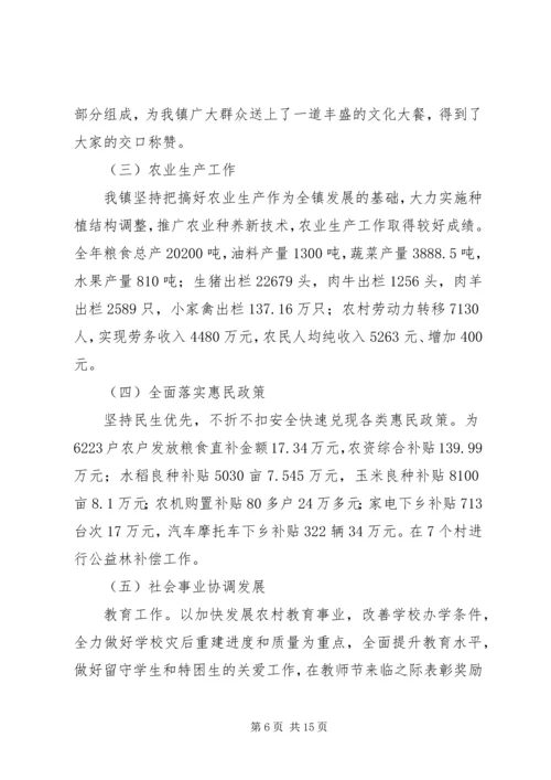 乡镇委工作总结及工作计划.docx