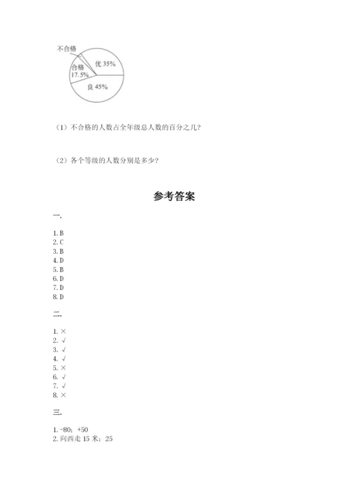 北师大版六年级数学下学期期末测试题【必考】.docx