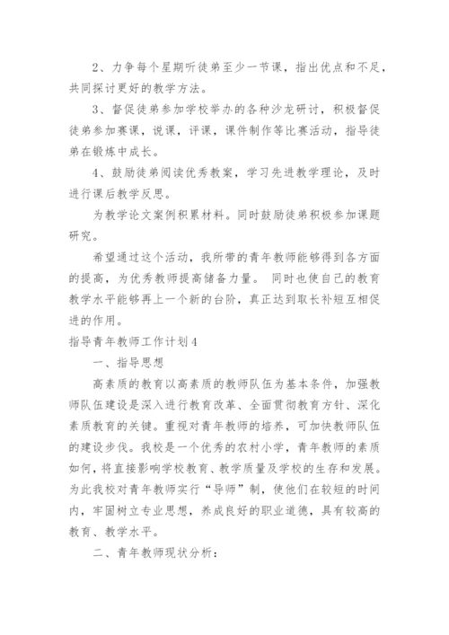 指导青年教师工作计划.docx