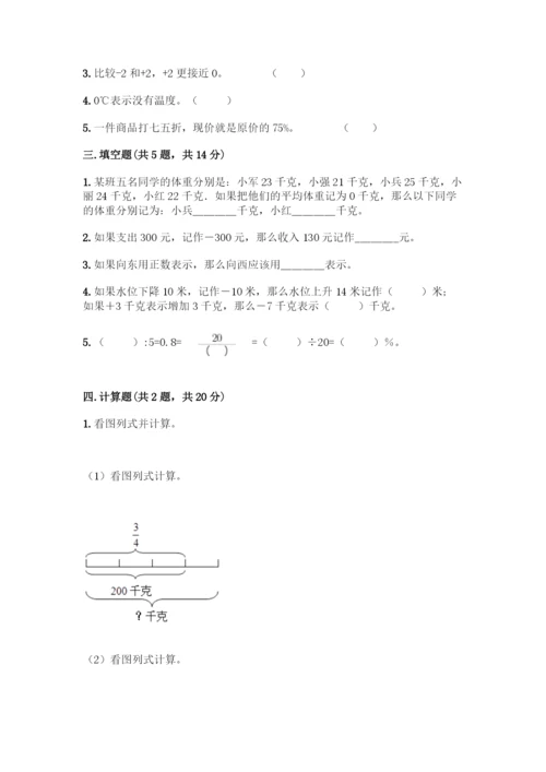 人教版六年级下册数学期中测试卷【名校卷】.docx