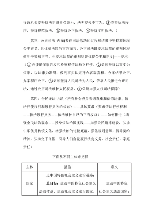 选必3《政治与法治》核心问题、重点考点、核心考点.docx