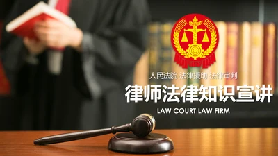 法庭宪法刑法公正公平法律讲堂总结PPT模板