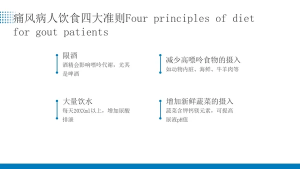 蓝色简约商务痛风患者患者护理医疗培训PPT课件
