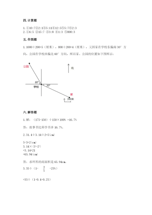 人教版小学六年级上册数学期末测试卷【考点梳理】.docx