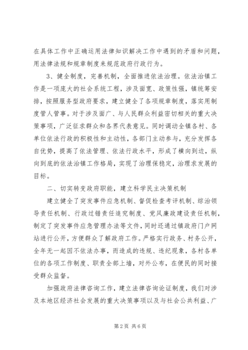 乡镇年度依法行政工作总结.docx