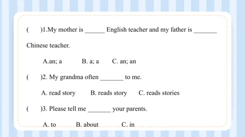 Unit 1  I go to school at 8 00  Lesson 3-Lesson 4 