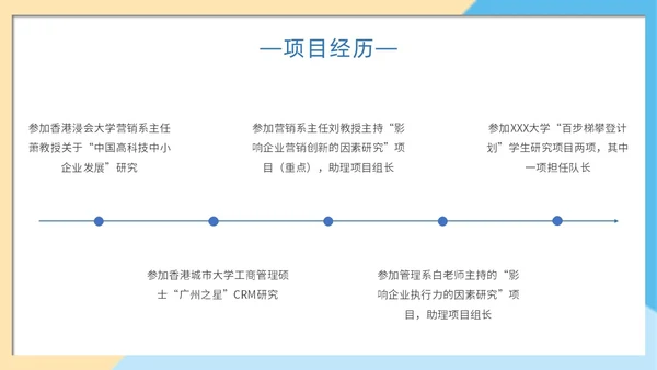 简约色块保研夏令营自我介绍主题PPT模板