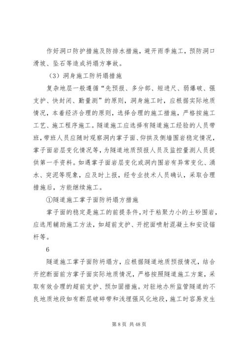 防坍塌、防坠落、反三违专项整治方案.docx