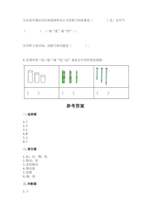教科版四年级上册科学期末测试卷精品（a卷）.docx