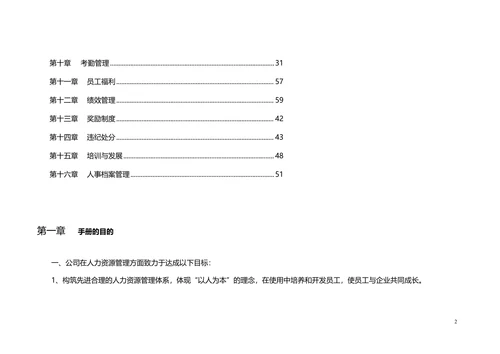 公司人力资源管理制度范本通用