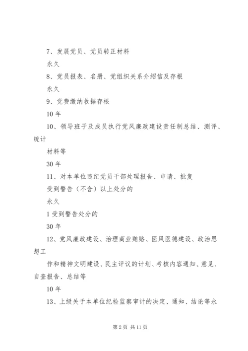 公安部机关文书档案保管期限[精选] (4).docx