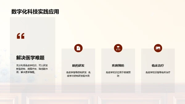 简约风生物医疗教学课件PPT模板