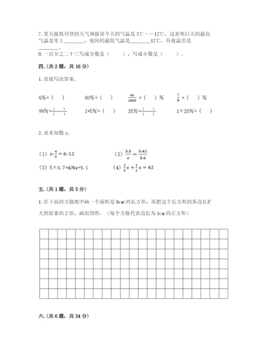 青岛版六年级数学下册期末测试题含完整答案（易错题）.docx