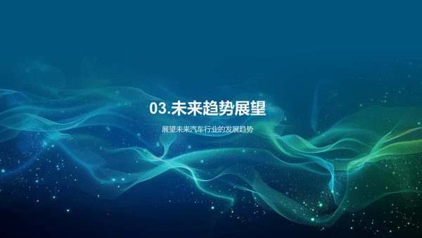 汽车行业未来展望PPT模板