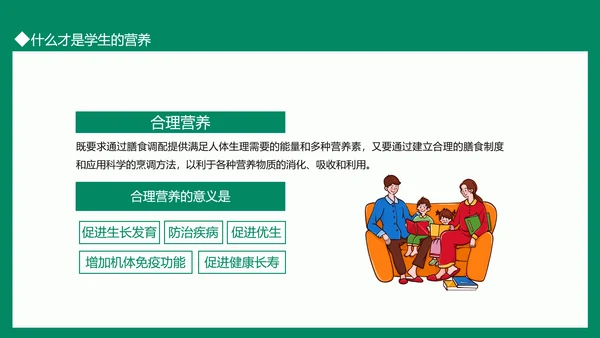 学生营养日活动及营养知识PPT模板