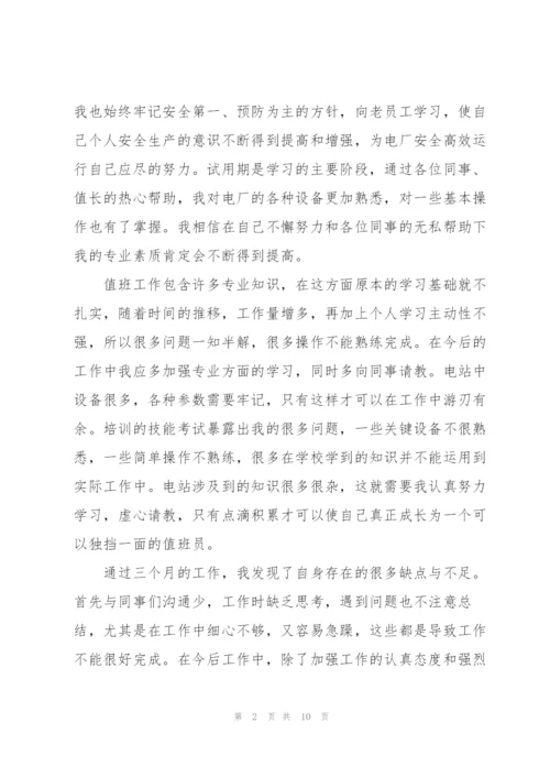 个人试用期转正工作总结范文1000字.docx