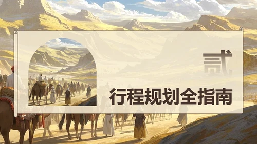 黄色简约风文化主题旅游攻略PPT模板