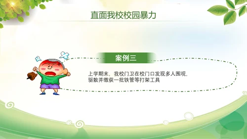 卡通防止校园欺凌教育主题班会PPT模板