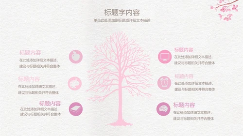 精美手绘复古玫瑰花ppt动态模板