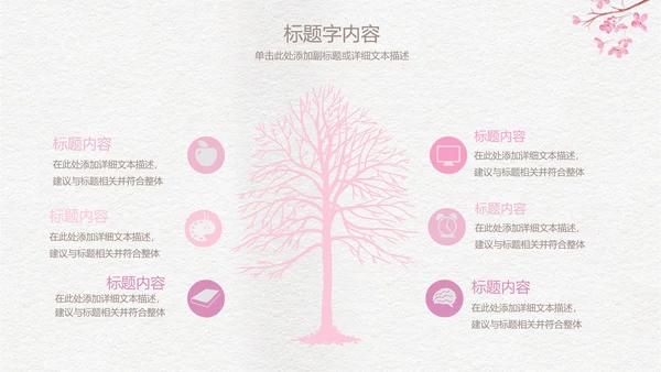精美手绘复古玫瑰花ppt动态模板