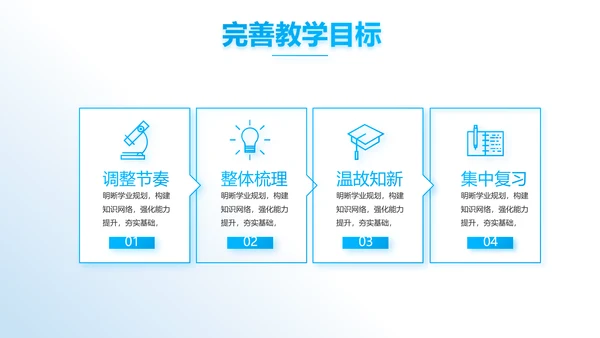 蓝色大气推进教育项目建设动态PPT模板