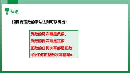 1.5.1 乘方 第1课时 有理数的乘方  课件(共22张PPT)【2023秋人教七上数学高效实用备