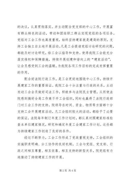 争创自治区级工会模范之家申报材料.docx