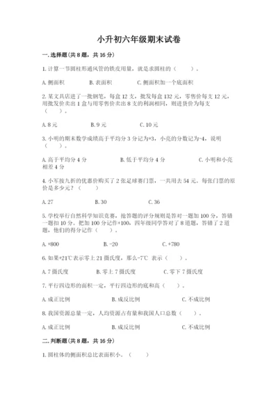 小升初六年级期末试卷（巩固）.docx