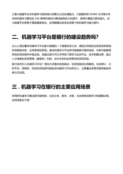 机器学习AI在银行的应用场景分析.docx