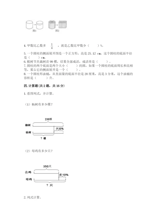 北京版六年级下册数学期中测试卷精品【达标题】.docx