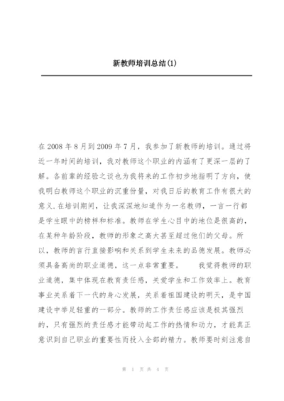 新教师培训总结(1).docx