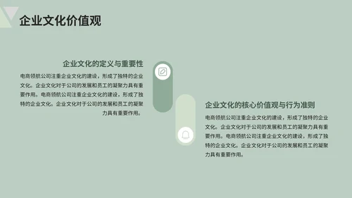 绿色清新风电商企业简介PPT模板