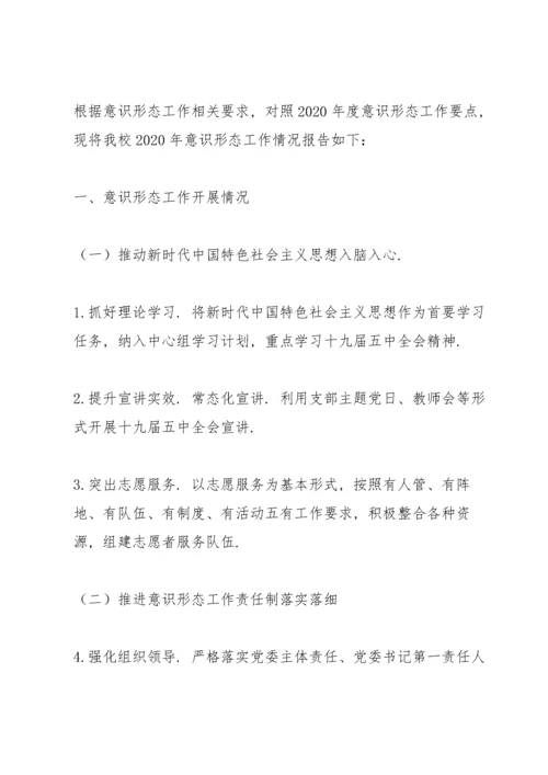 小学意识形态领域风险点排查情况报告.docx