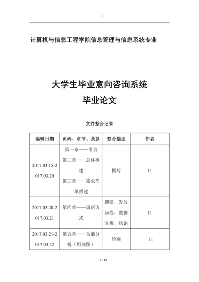 大学生毕业意向咨询系统设计.docx