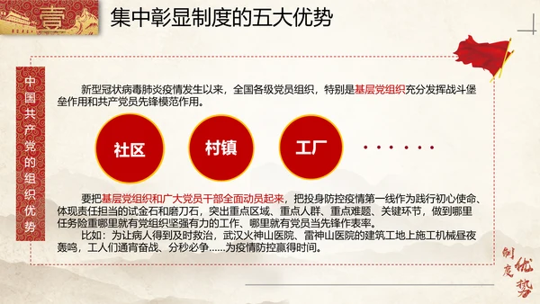中国特色社会主义制度优势PPT模板