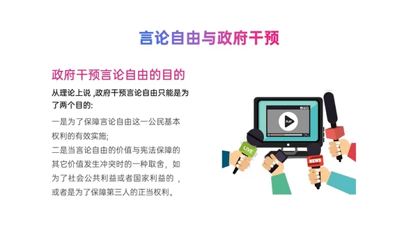 粉紫色渐变简约网络舆情应对及处理ppt