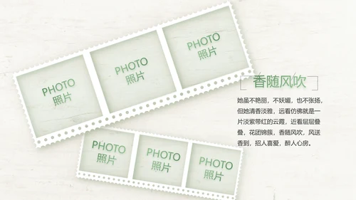 绿色清新致青春毕业季大学毕业纪念册相册PPT