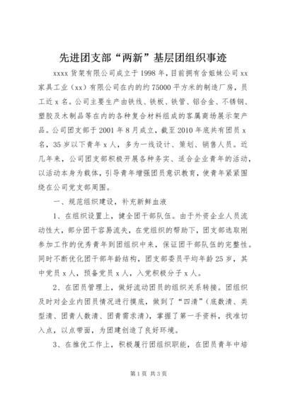 先进团支部“两新”基层团组织事迹.docx