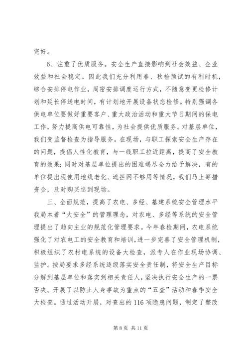 电业局上半年安全工作总结与下半年工作计划 (2).docx
