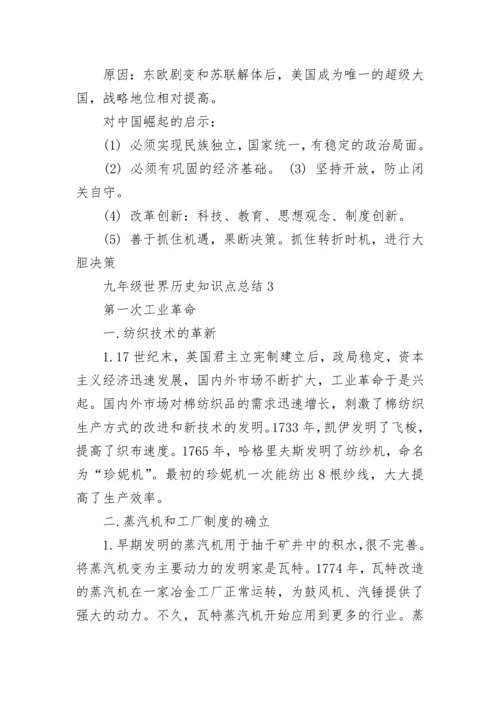 九年级世界历史知识点总结.docx