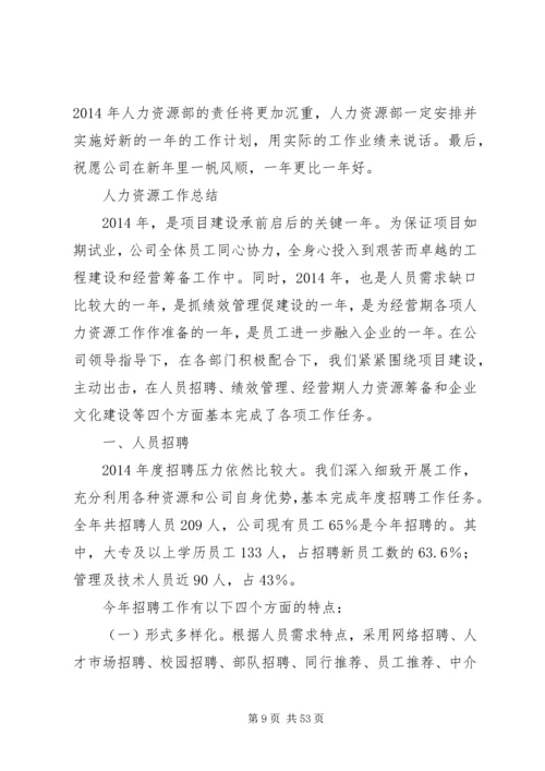 人力资源工作总结范文人力资源部工作总结.docx