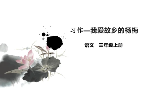 第五单元习作例文我爱故乡的杨梅