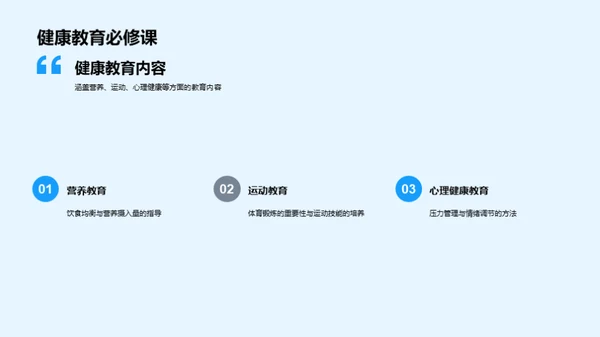 校园健康教育路线图