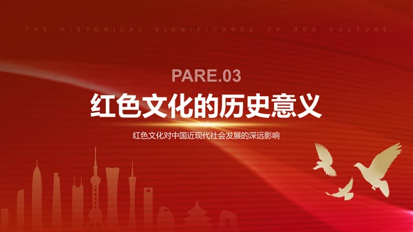 红色党政风文化的历史意义与时代价值PPT模板