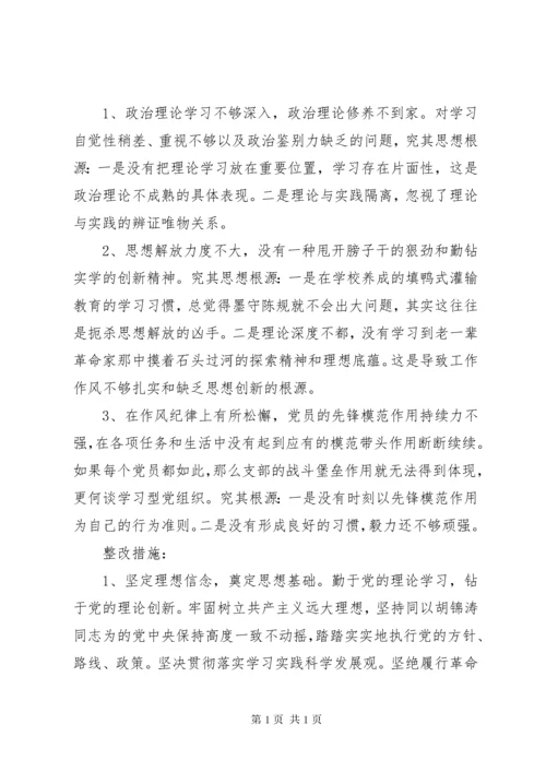XX年部队党性分析材料.docx