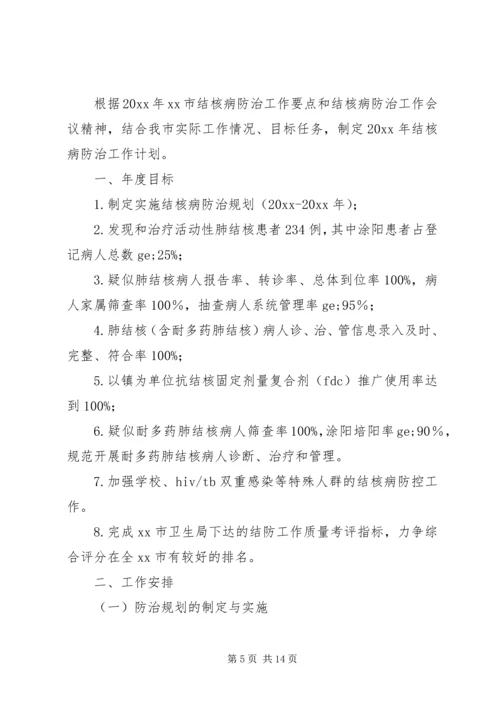 结核病防治工作计划及安排.docx